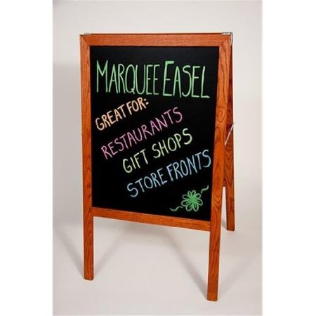 CRESTLINE Crestline 312-BBA Marquee Easel - Stained Hardwood; Two Black Chalkboards 31221